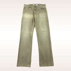 Vintage Levi's 505 Jeans Mens 34x33 Tan Denim Regular Straight‎ Hong Kong Y2K